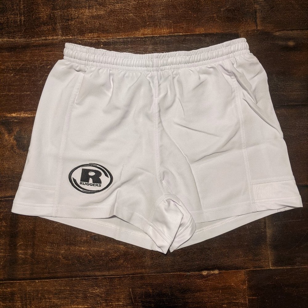 White rugby shorts